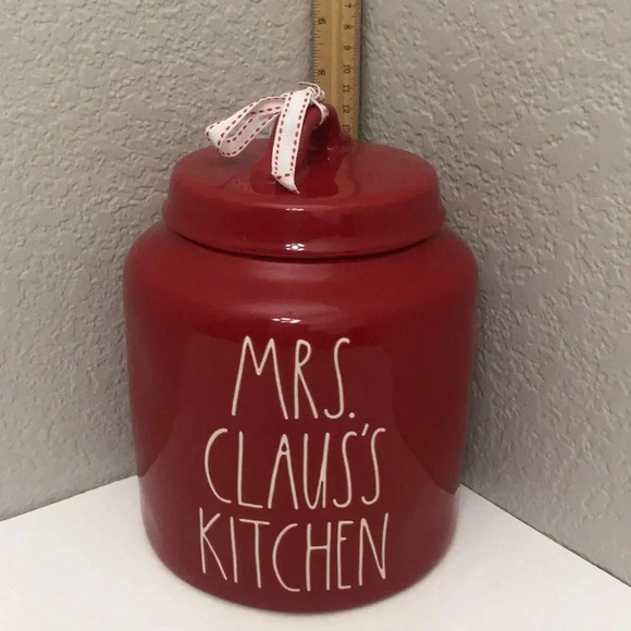 Rae Dunn Mrs. Claus Kitchen Canister - Picture 3 of 5